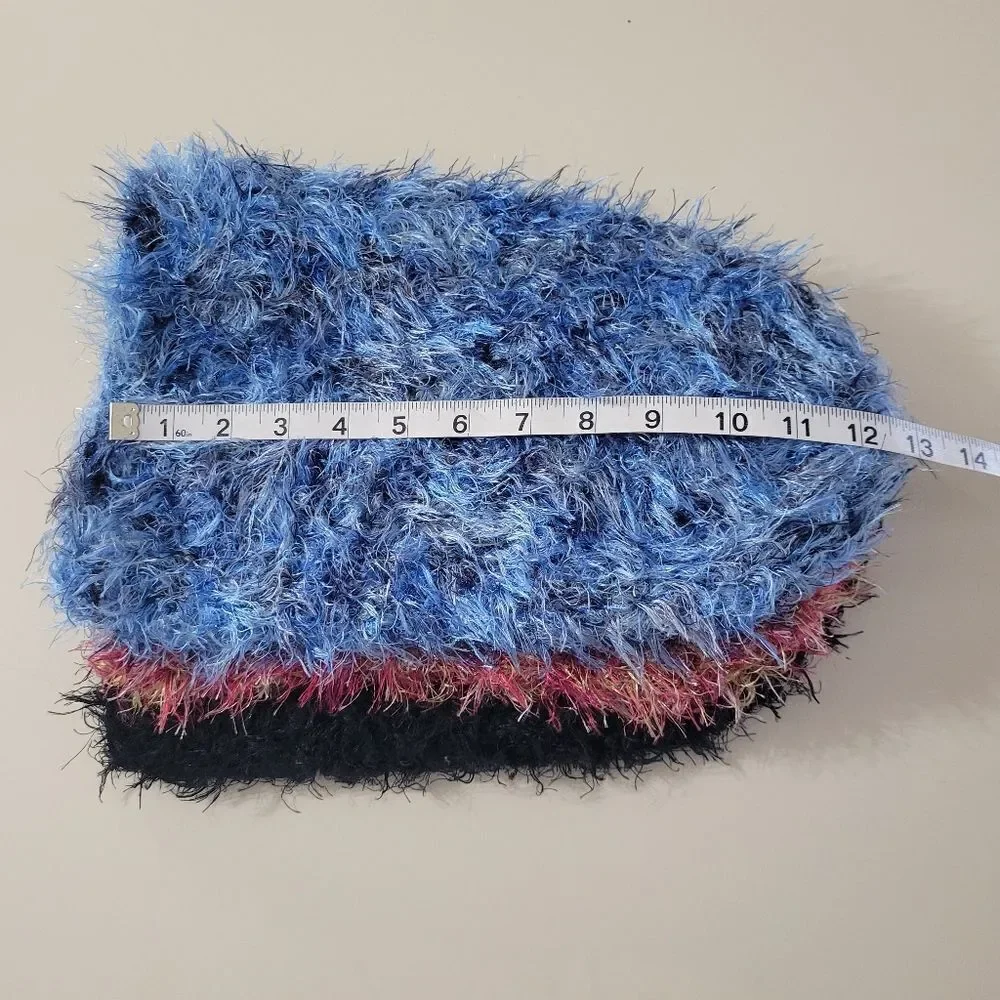 Set of 3 Women's Handcrafted Crocheted Hats